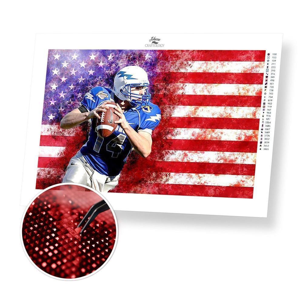 5D Diamond Painting American Football Kit