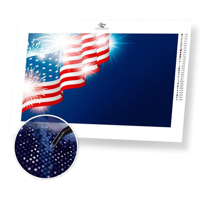 Broad Stripes and Bright Stars - Diamond Painting Kit - Home Craftology