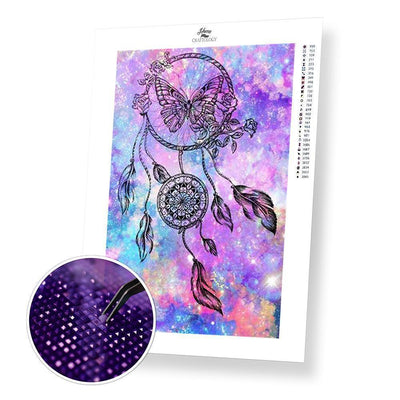 Butterfly Dreamcatcher - Diamond Painting Kit - Home Craftology
