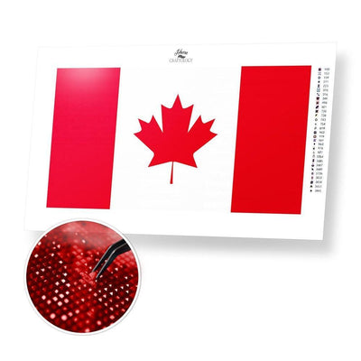 Canada Flag - Diamond Painting Kit - Home Craftology