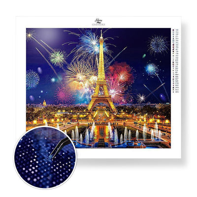 Fireworks Over Paris - Diamond Painting Kit - Home Craftology