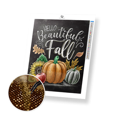Hello Beautiful Fall - Premium Diamond Painting Kit