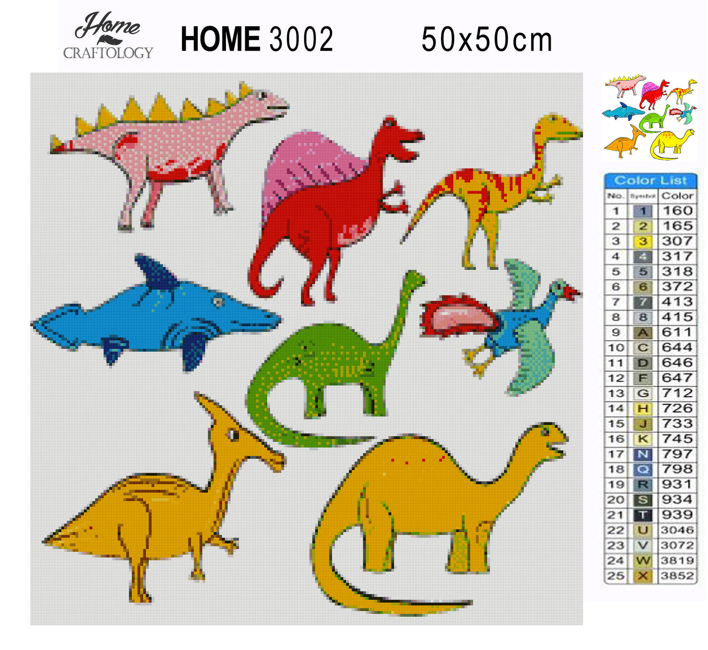 Dinosaur Wallpaper - Premium Diamond Painting Kit