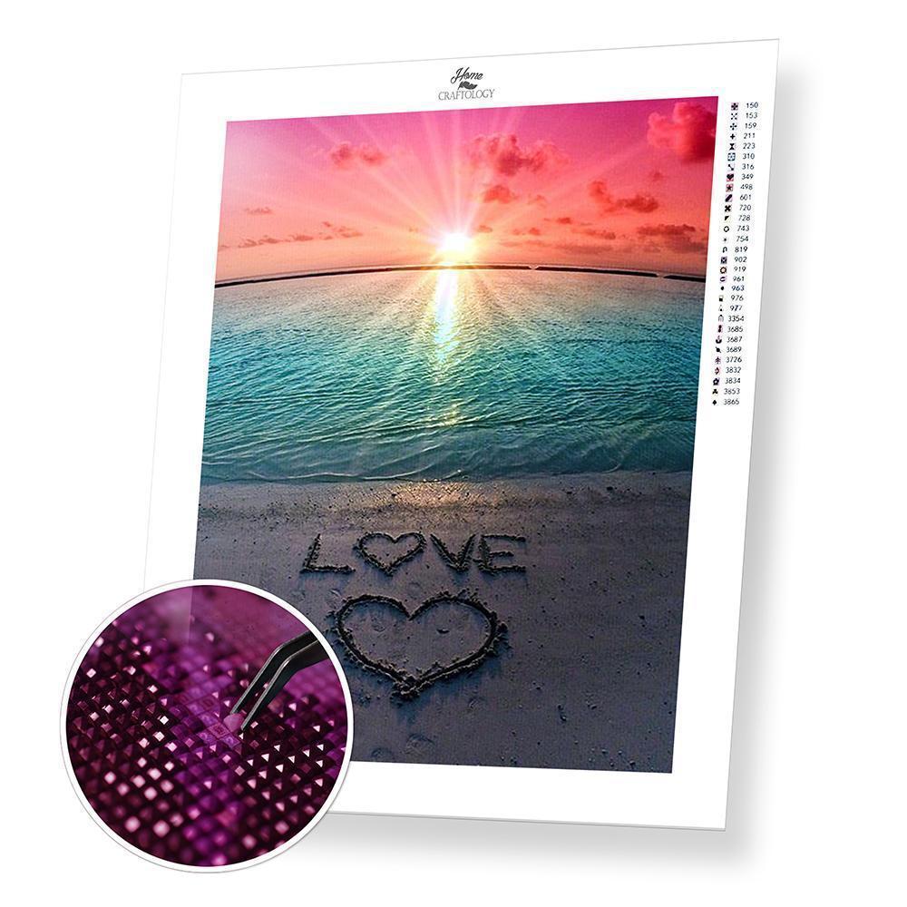 Love on the Beach - Premium Diamond Painting Kit – Home Craftology