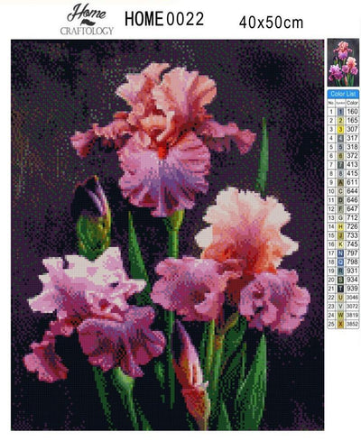 Beautiful Flowers - Diamond Painting Kit - Home Craftology