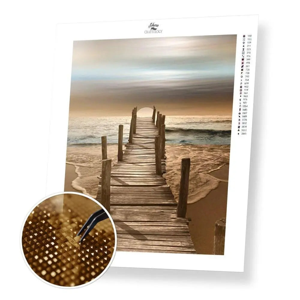 Dock on the Ocean - Premium Diamond Painting Kit