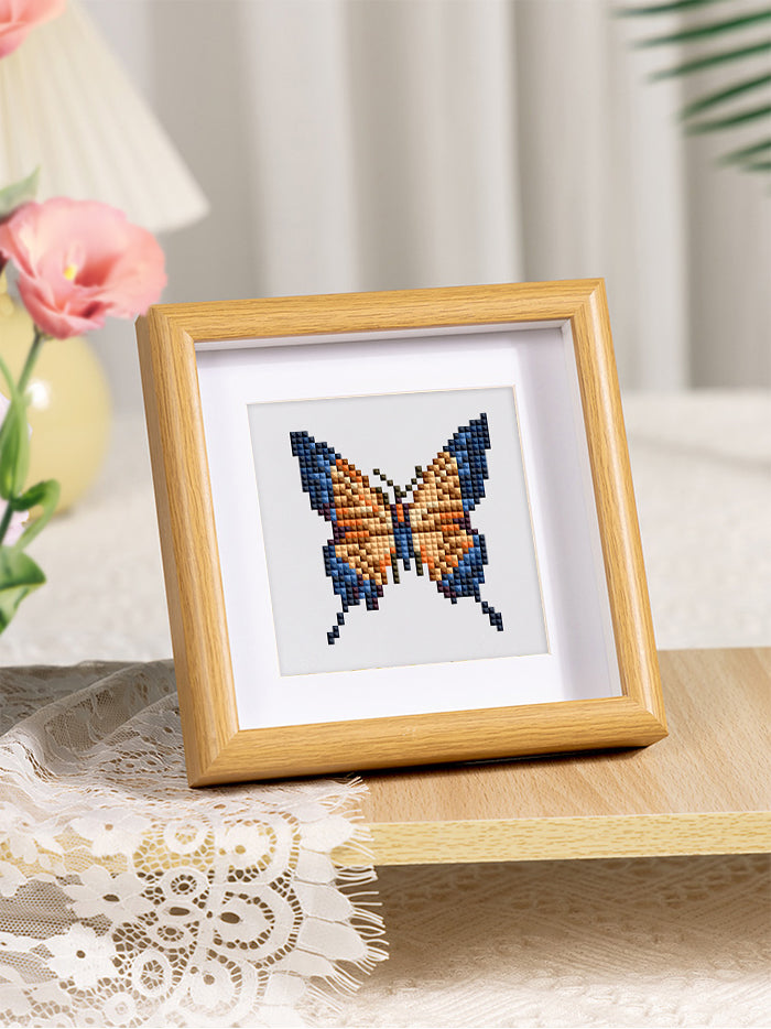 Set of 9 Butterflies - Mini Diamond Painting Kits