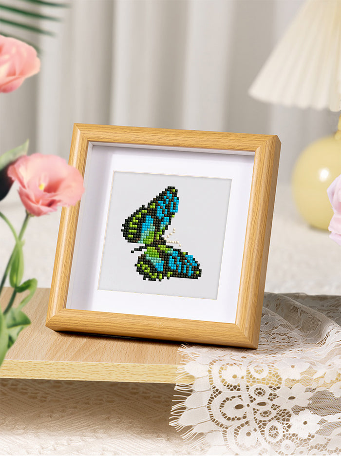 Set of 9 Butterflies - Mini Diamond Painting Kits