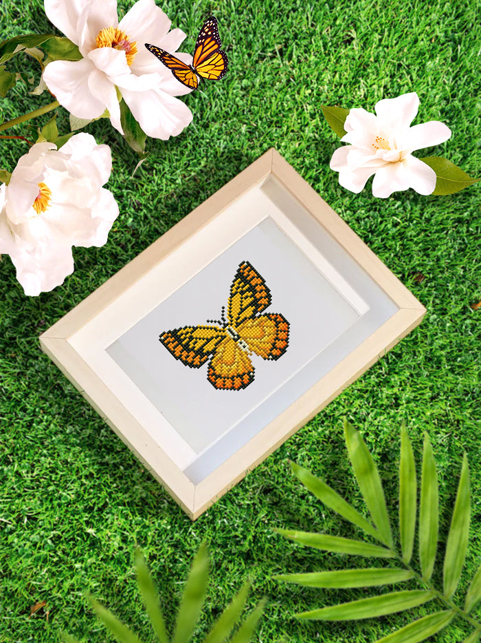 Set of 12 Butterflies A - Mini Diamond Painting Kits