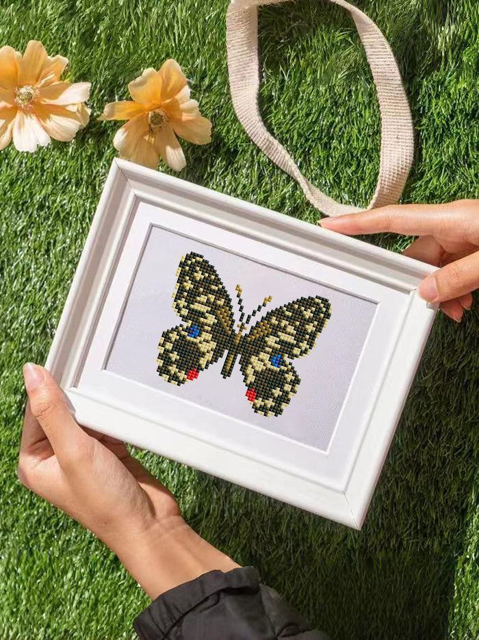 Set of 12 Butterflies A - Mini Diamond Painting Kits