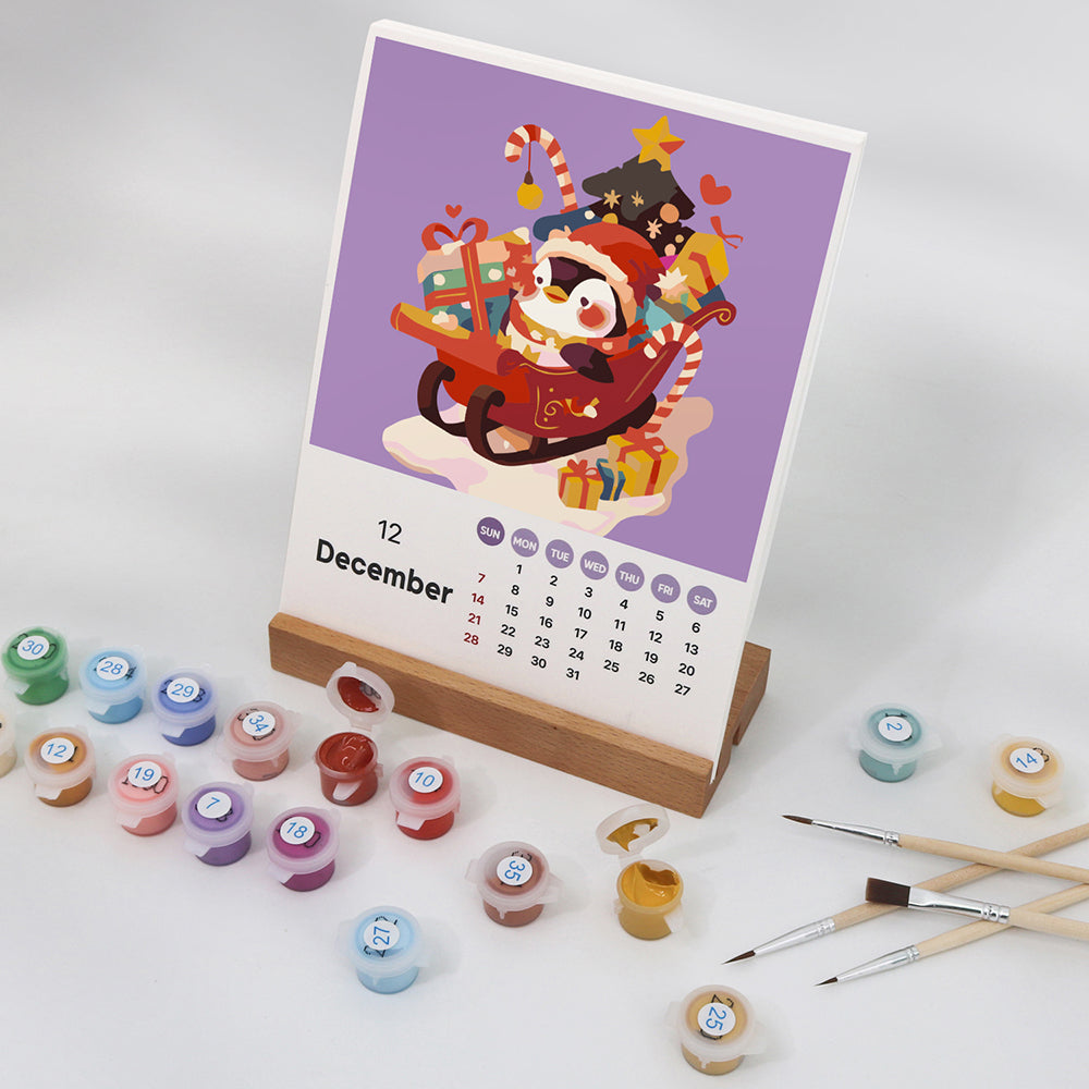 2025 Animals Paint By Numbers Calendar