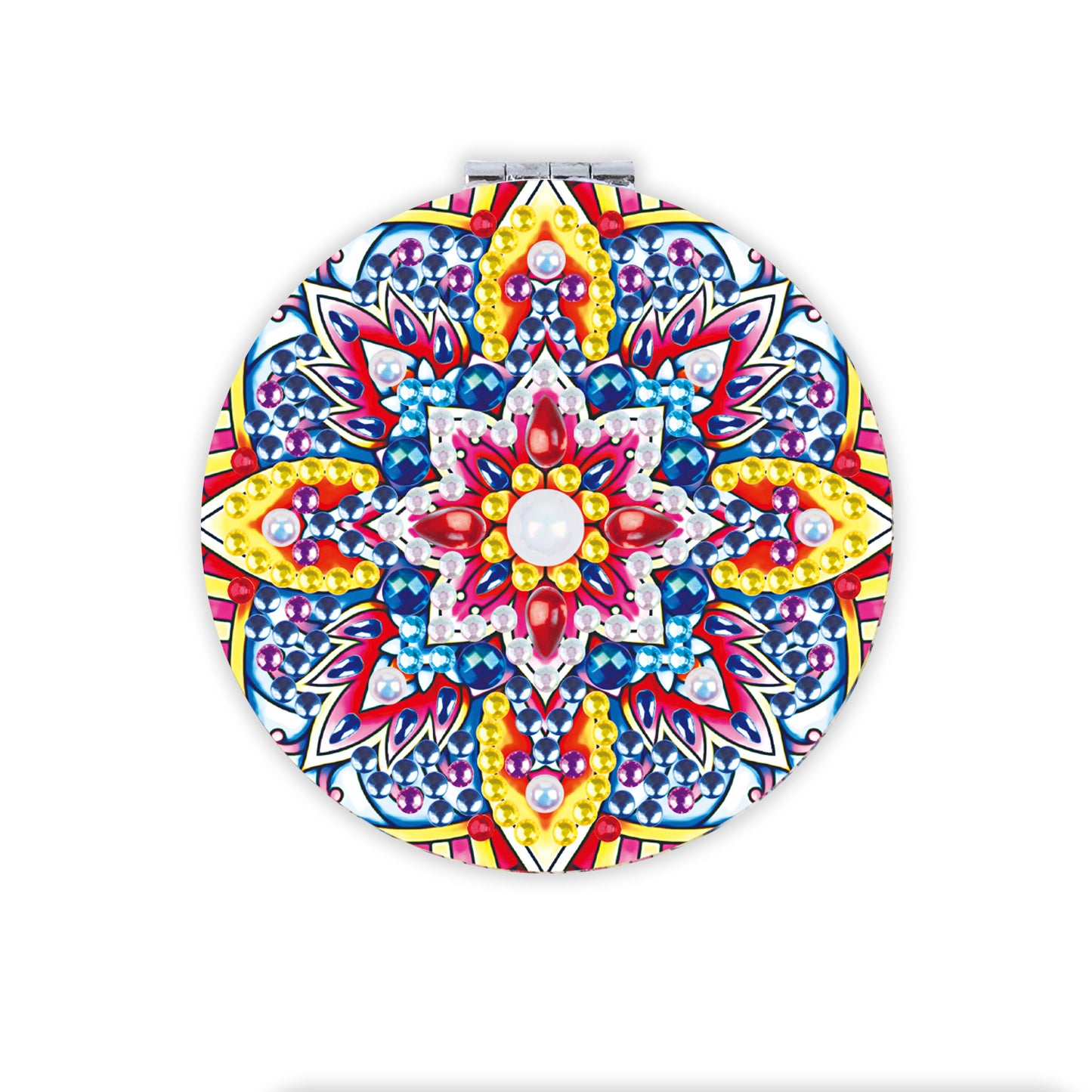 Fire Mandala - Diamond Painting Compact Mirror