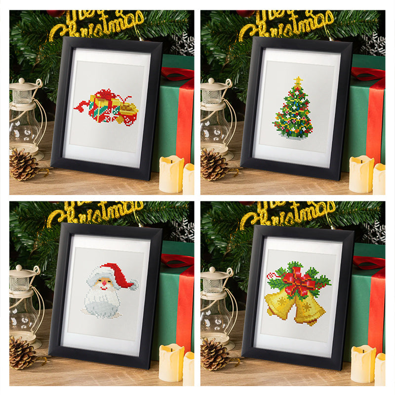 Set of 12 Christmas Designs B - Mini Diamond Painting Kits