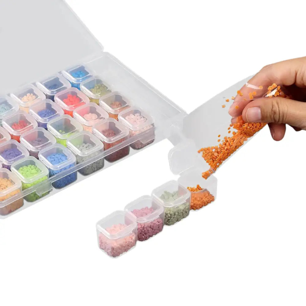 28 Compartment Dismountable Diamond Painting Case - Diamond Painting Accessory