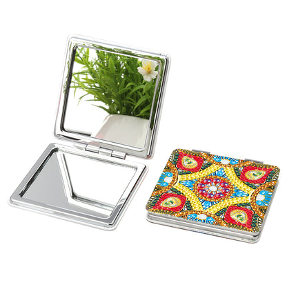 Diamond Mandala - Diamond Painting Compact Mirror