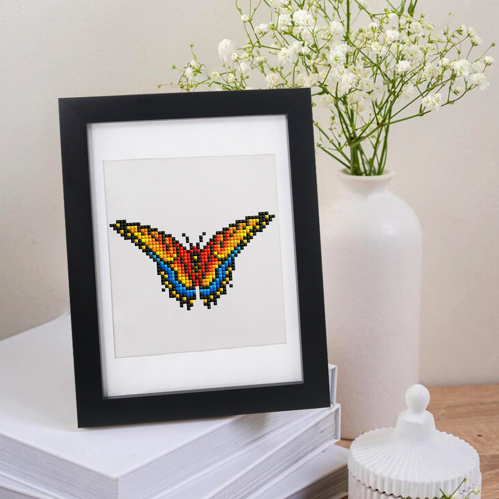 Set of 12 Butterflies B - Mini Diamond Painting Kits