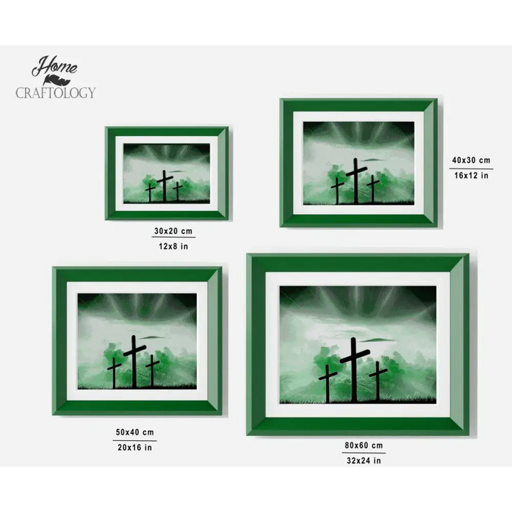 3 Crosses - Diamond Painting Kit - Home Craftology