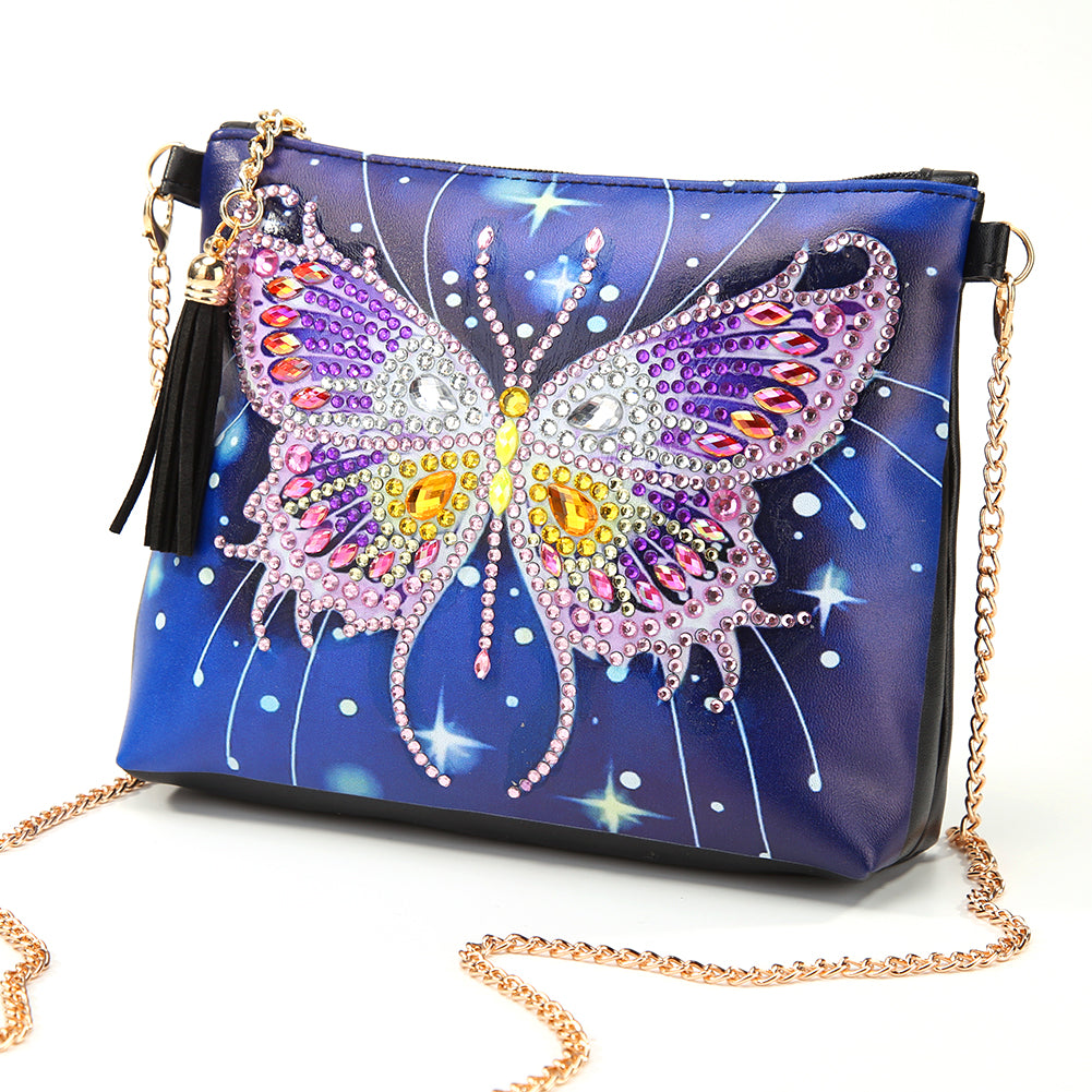 Shiny Butterfly - Diamond Painting Sling Bag