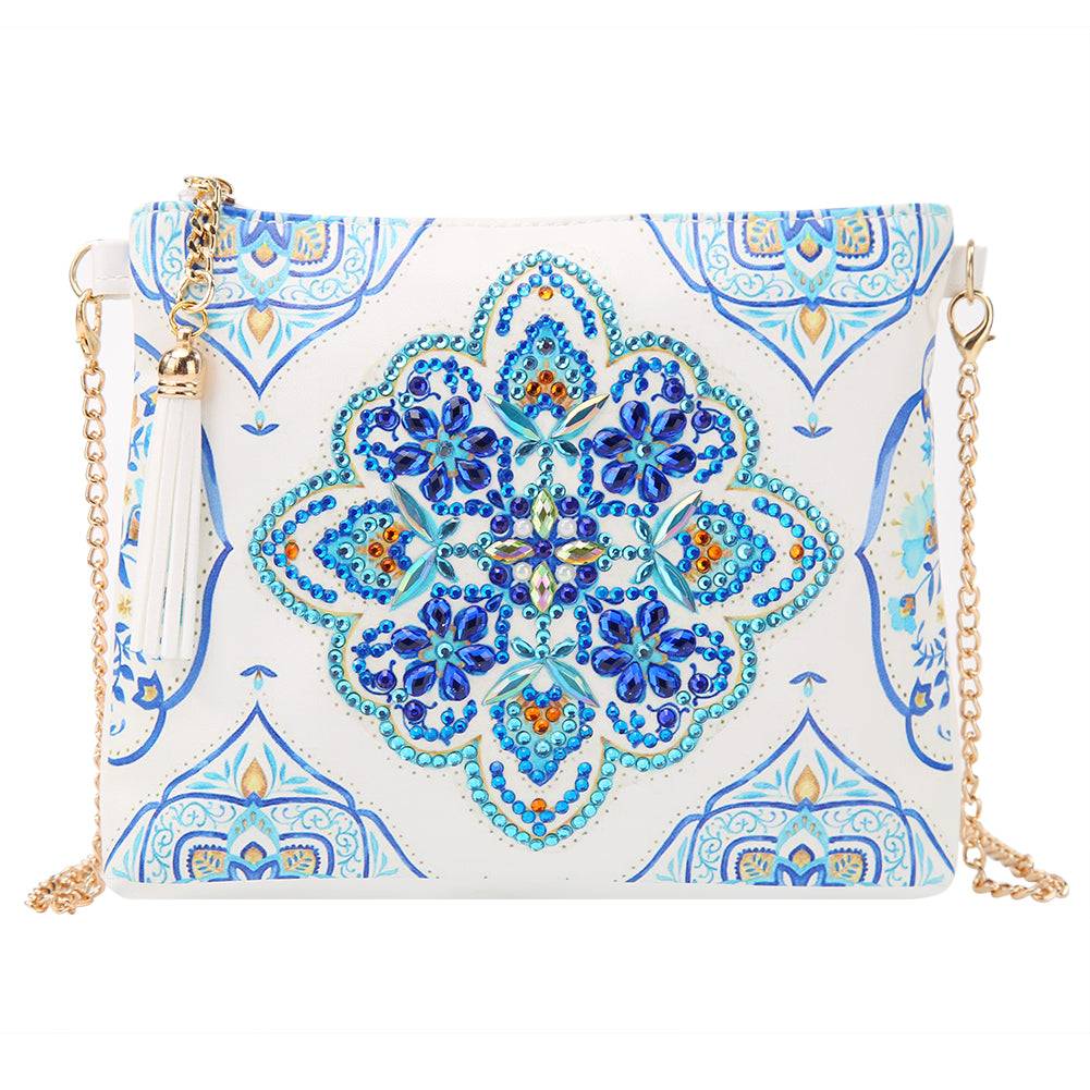 Blue Mandala - Diamond Painting Sling Bag