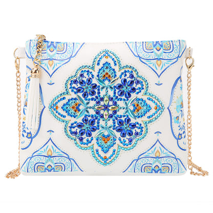 Blue Mandala - Diamond Painting Sling Bag