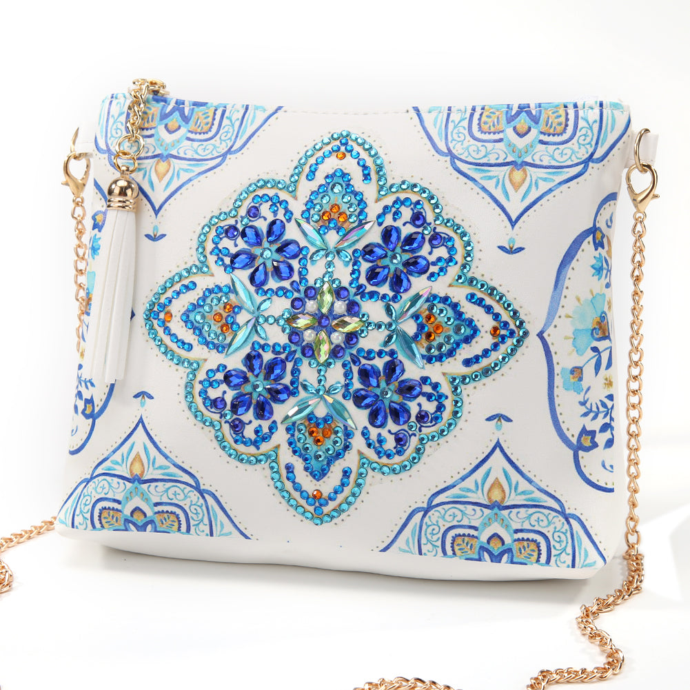 Blue Mandala - Diamond Painting Sling Bag