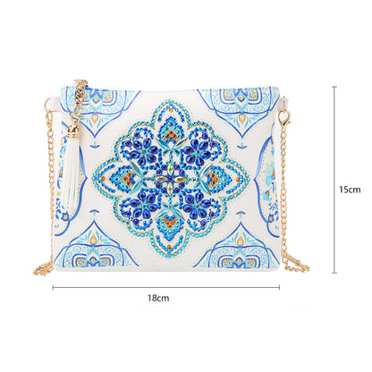 Blue Mandala - Diamond Painting Sling Bag