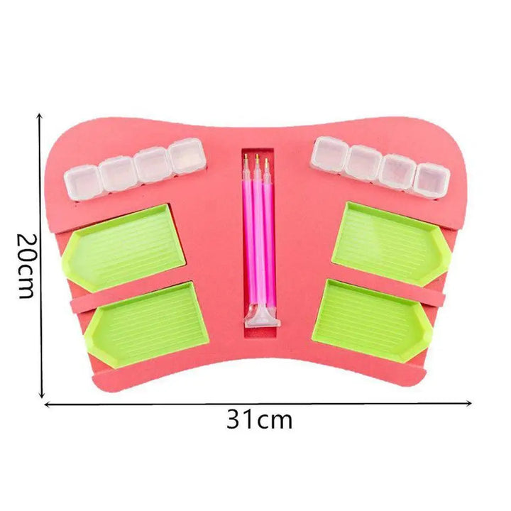 4 Side Slot Diamond Painting Tray Organizer - Diamond Painting Accessory