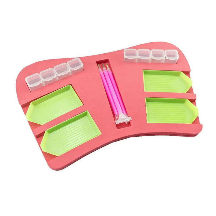 4 Side Slot Diamond Painting Tray Organizer - Diamond Painting Accessory