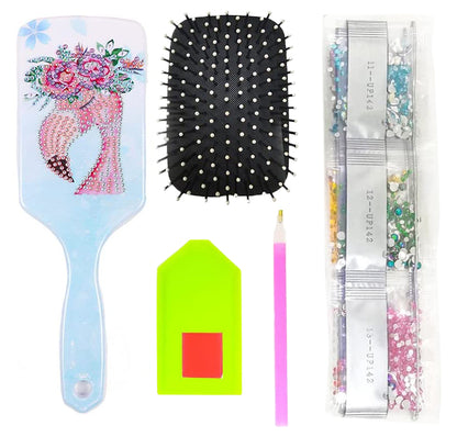 Flamingo - Diamond Painting Hair Brush