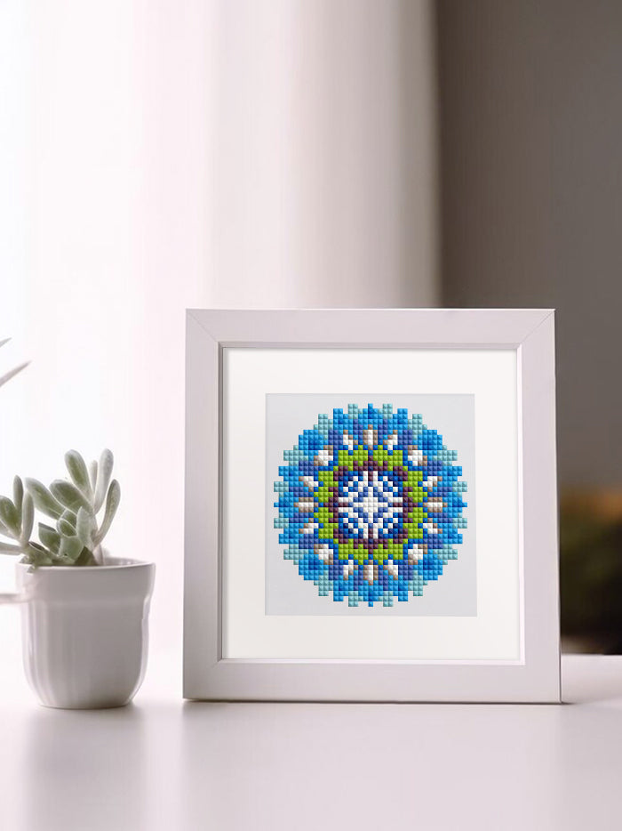 Set of 12 Mandala A - Mini Diamond Painting Kits