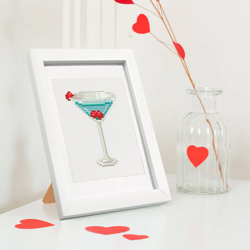 Set of 12 Cocktails - Mini Diamond Painting Kits