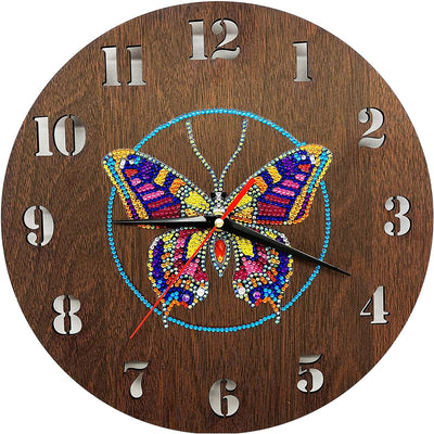 Butterfly - Diamond Painting Clock