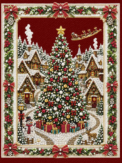 Christmas Village - Pearl Diamond Painting Kit