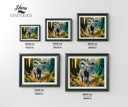 Baby Elephant - Premium Diamond Painting Kit