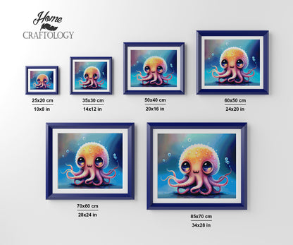 Baby Octopus - Premium Diamond Painting Kit