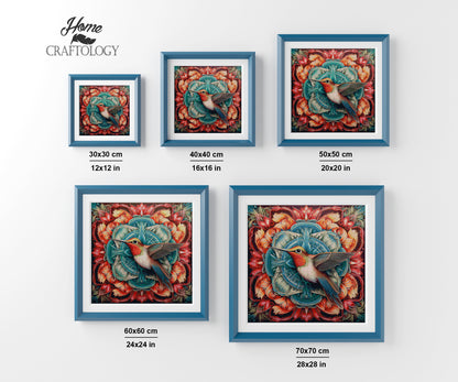 Hummingbird Mandala - Exclusive Premium Diamond Painting Kit