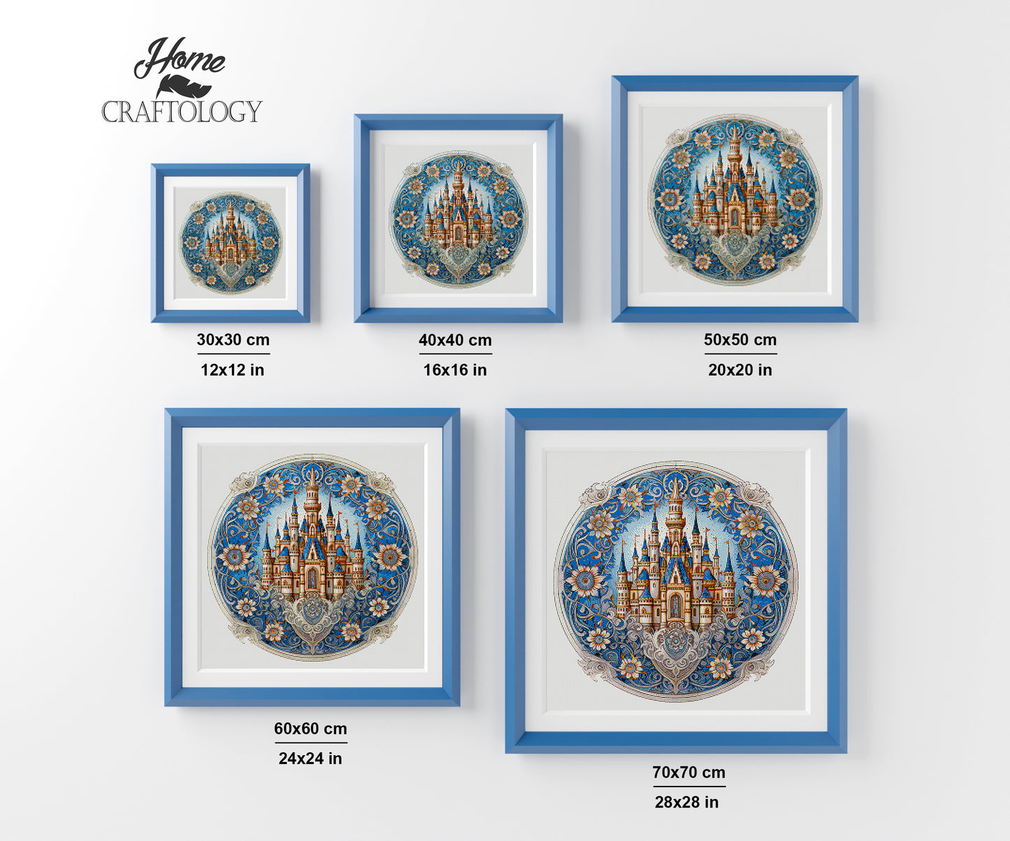 Blue Castle - Exclusive Premium Diamond Painting Kit