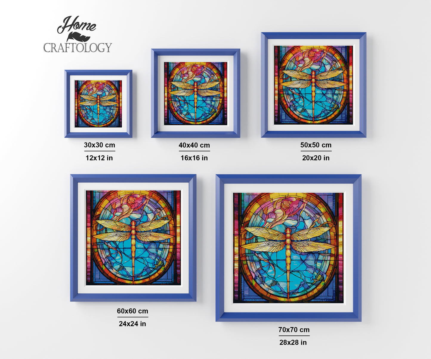 Stained Glass Dragonfly - Exclusive Premium Diamond Painting Kit