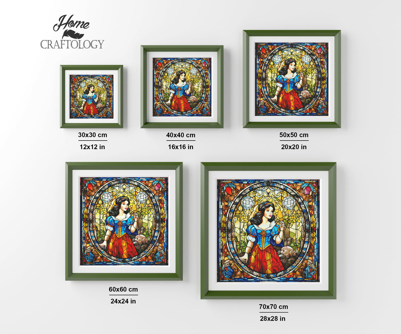 Stained Glass Girl in the Forest - Premium Diamond Painting Kit