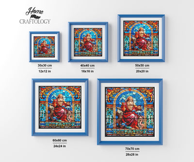 Stained Glass Zeus - Premium Diamond Painting Kit