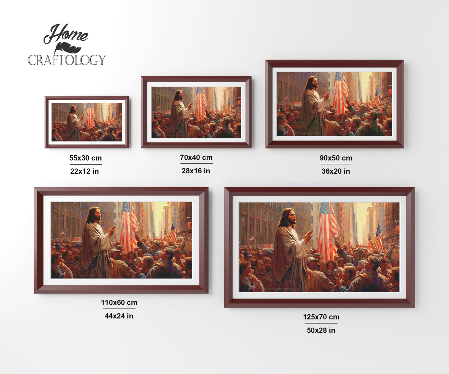 Jesus in USA - Exclusive Premium Diamond Painting Kit