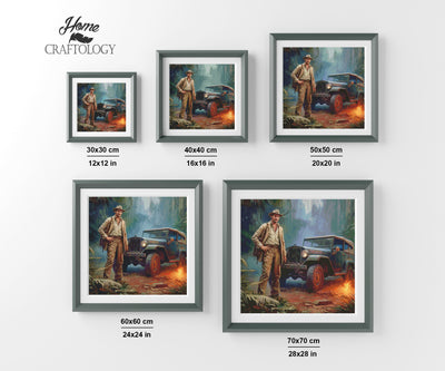 Male Explorer - Premium Diamond Painting Kit