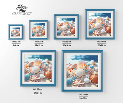 Colorful Shells - Exclusive Premium Diamond Painting Kit