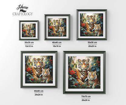 Tigers in the Forest - Exclusive Premium Diamond Painting Kit