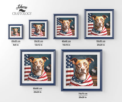 USA Dog - Exclusive Premium Diamond Painting Kit