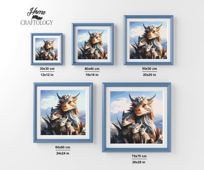 Dragon Family - Exclusive Premium Diamond Painting Kit