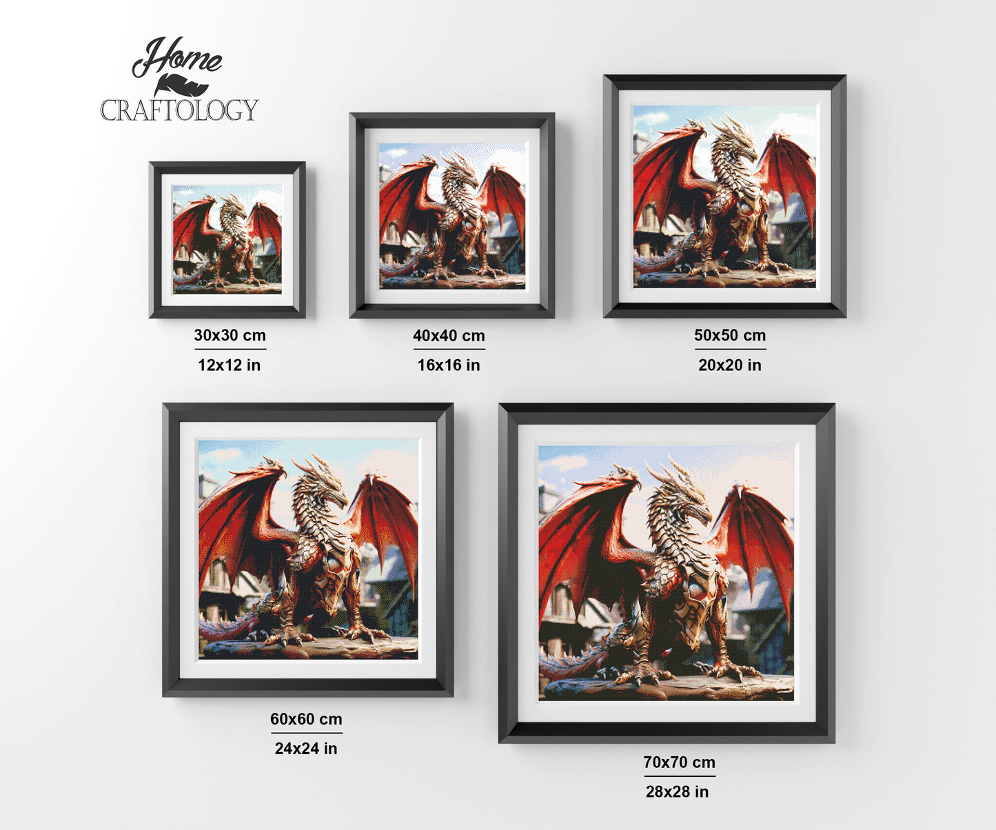 Red Dragon- Exclusive Premium Diamond Painting Kit