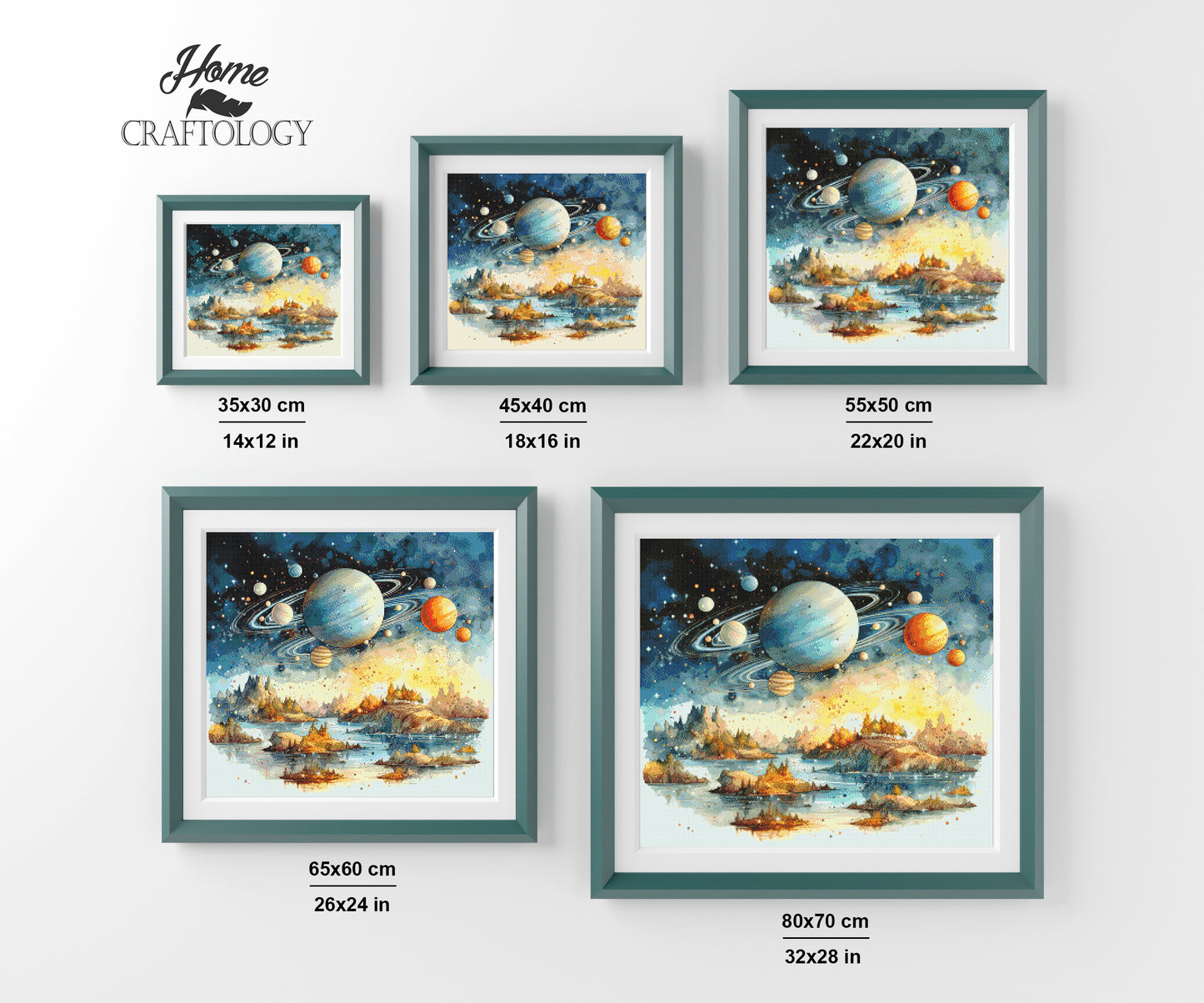 View of Planets - Exclusive Premium Diamond Painting Kit