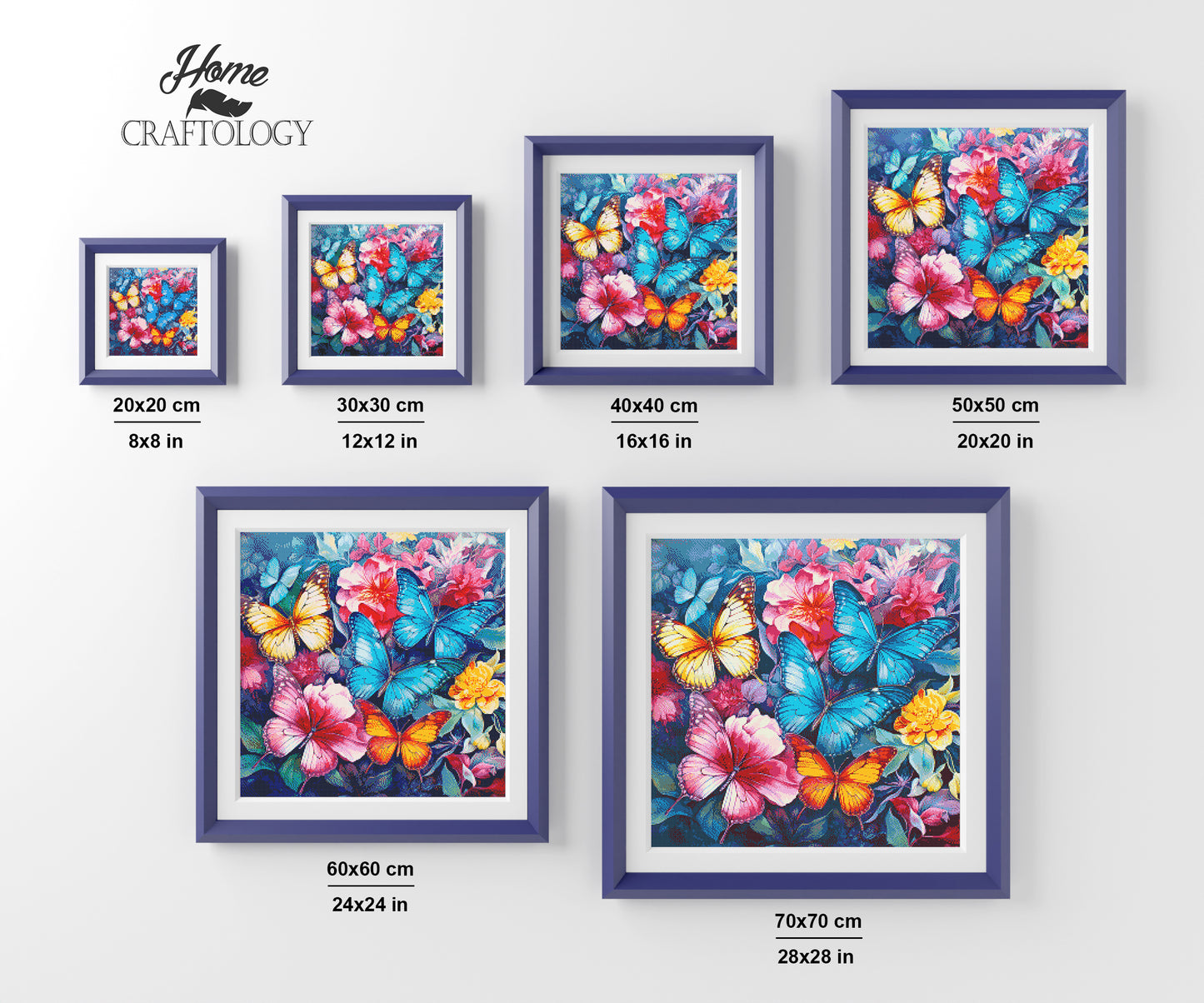 Butterfly Confetti - Exclusive Premium Diamond Painting Kit