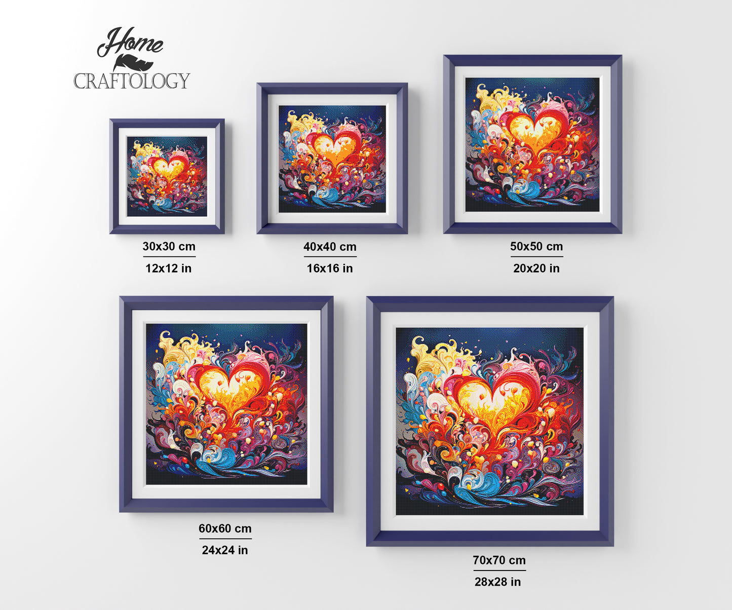 Heart Waves - Exclusive Premium Diamond Painting Kit